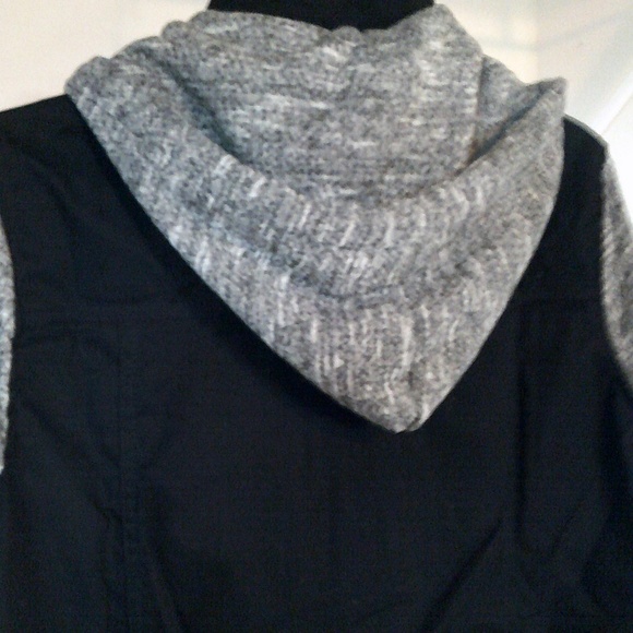 LAST ONE❗FALL BLACK HOODIE UTILITY JACKET - Picture 7 of 7